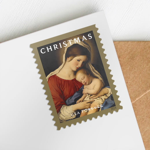 USPS 2024 Christmas Madonna and Child Forever Stamps Booklet of 20 - Mint