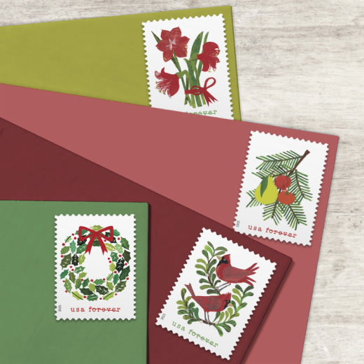 USPS Holiday Cheer Forever Stamps Booklet of 20