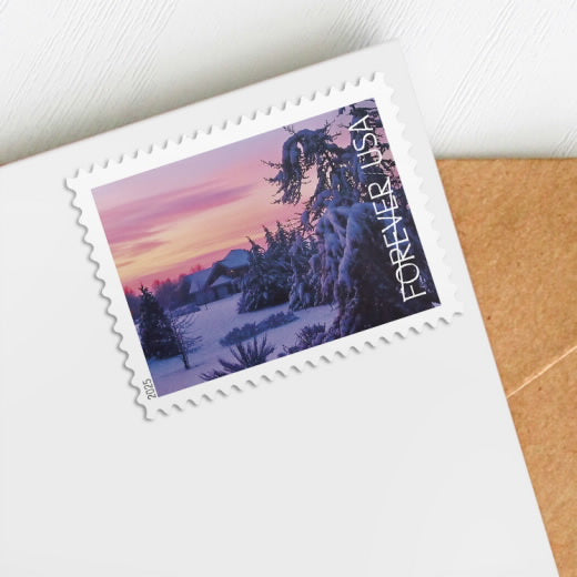 USPS Winter Landscapes Forever Stamps Booklet of 20