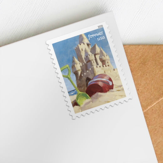 USPS A Day at the Beach Forever Stamps Booklet of 20