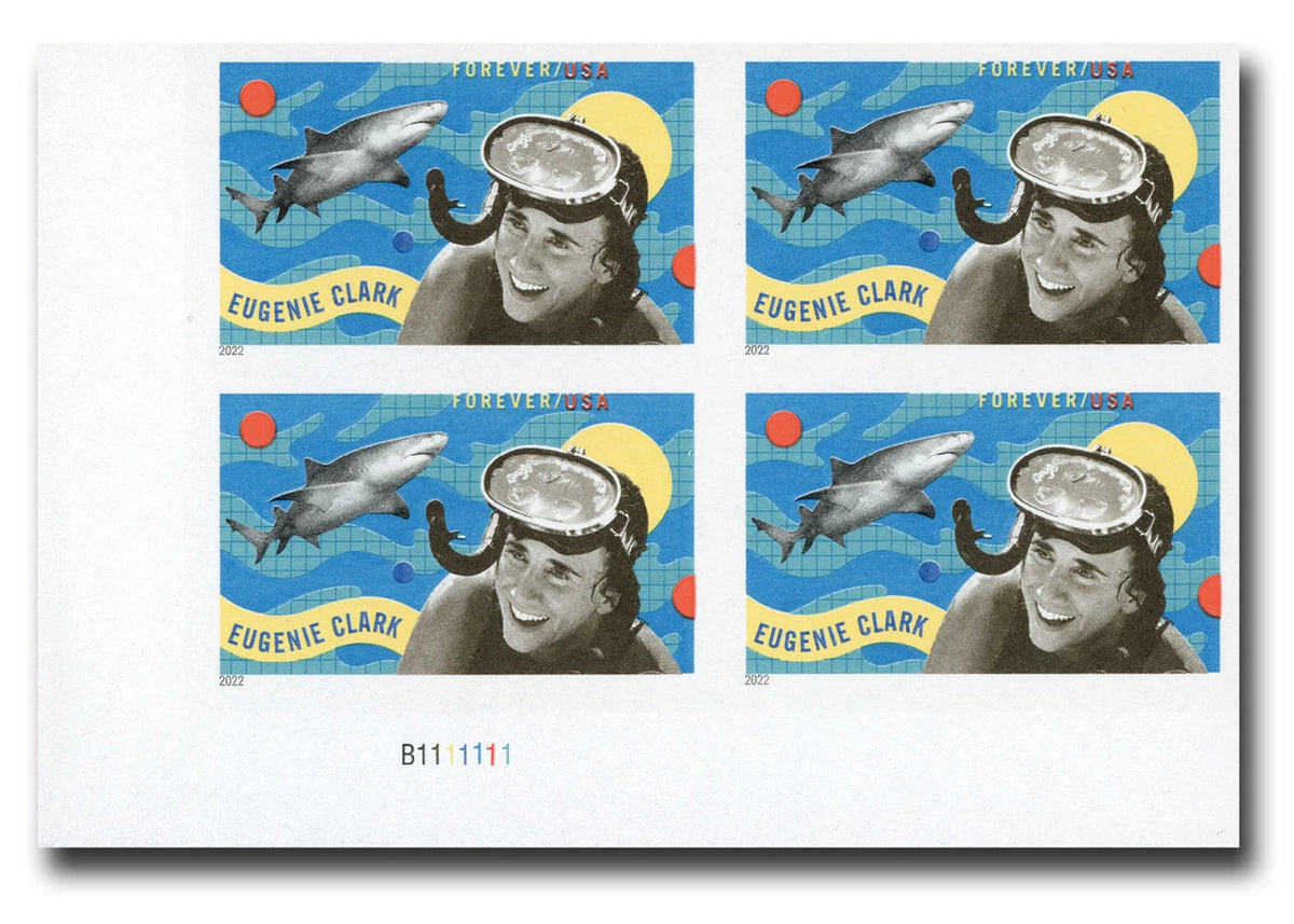 USPS 2022 Eugenie Clark Forever Stamps Sheet of 20 - Mint (Scott #5693)