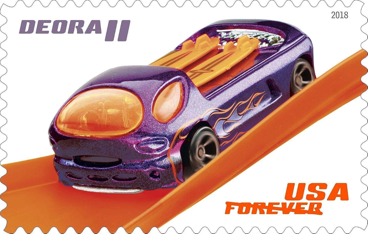 2018 USPS Hot Wheels Rodger Dodger Forever Stamps (from Pane of 20)