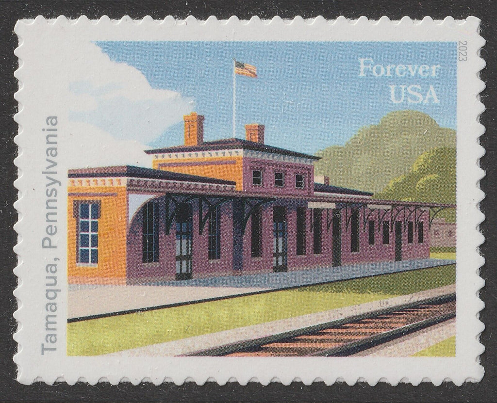 2023 USPS Railroad Stations Forever Stamps Pane of 20