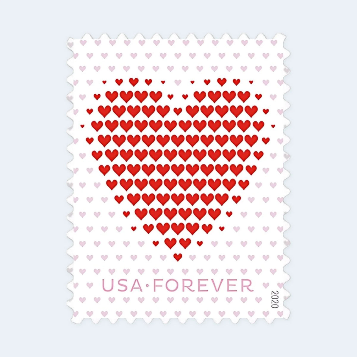 USPS 2020 Made of Hearts Forever Stamps Sheet of 20 - Mint (Scott #5431)