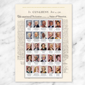 USPS Declaration of Independence Signers Stamp Sheet - 250th Anniversary