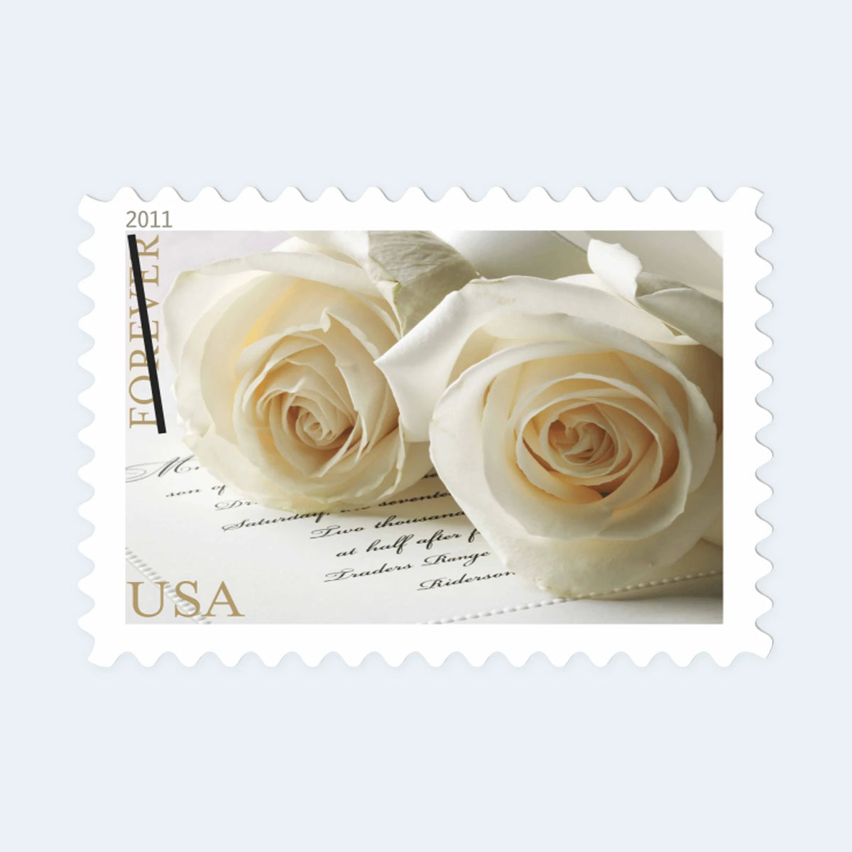 USPS 2011 Wedding Roses Forever Stamps Sheet of 20 - Mint (Scott #4520)