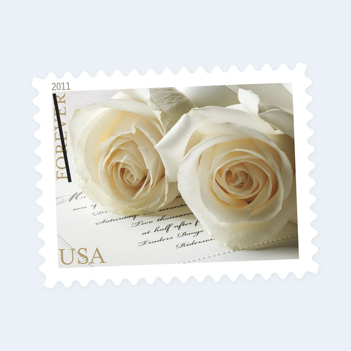 USPS 2011 Wedding Roses Forever Stamps Sheet of 20 - Mint (Scott #4520)