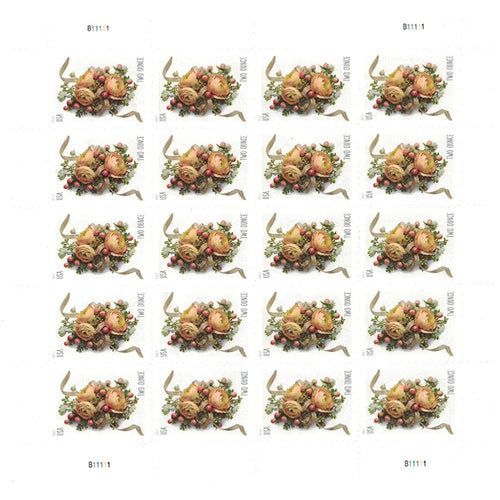2017 USPS Celebration Corsage Two-Ounce Stamps Pane of 20