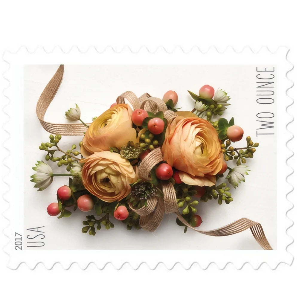 2017 USPS Celebration Corsage Two-Ounce Stamps Pane of 20