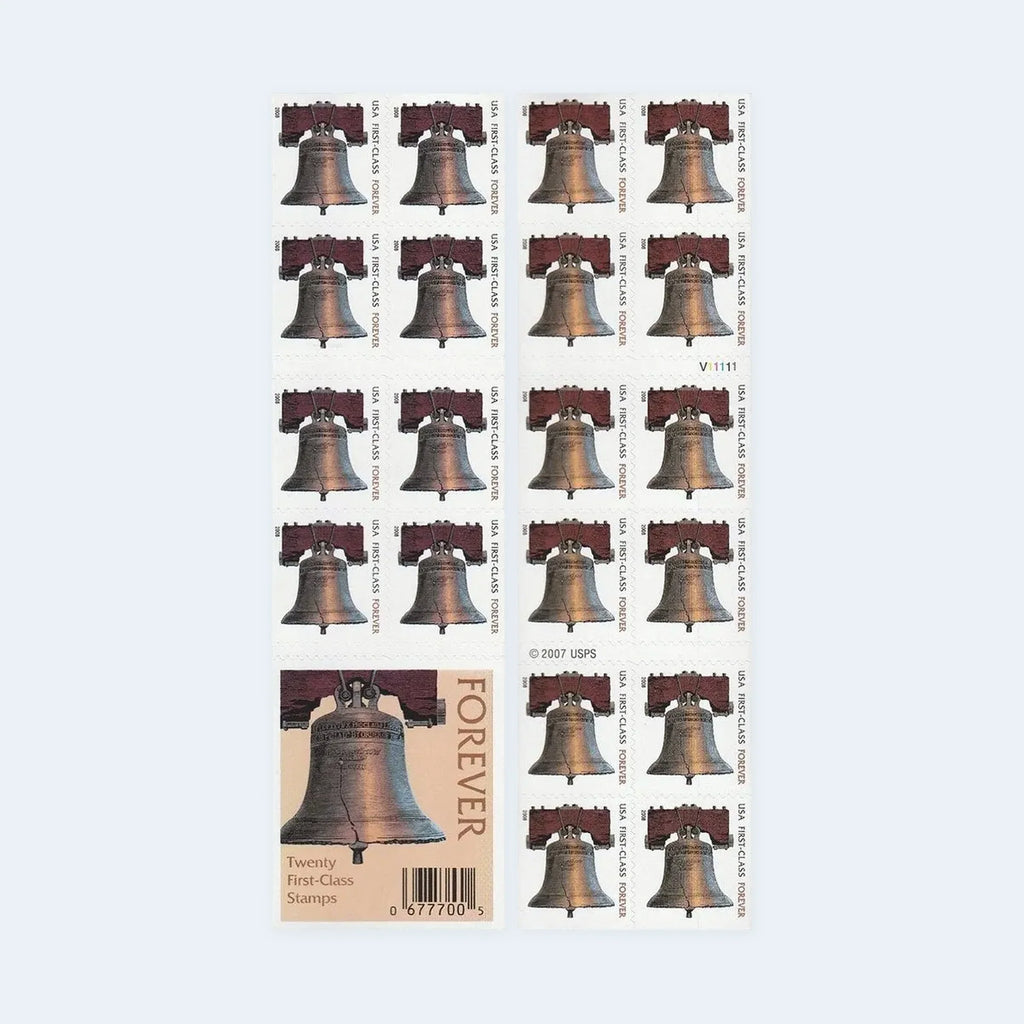 USPS Liberty Bell Forever Stamps Booklet of 20
