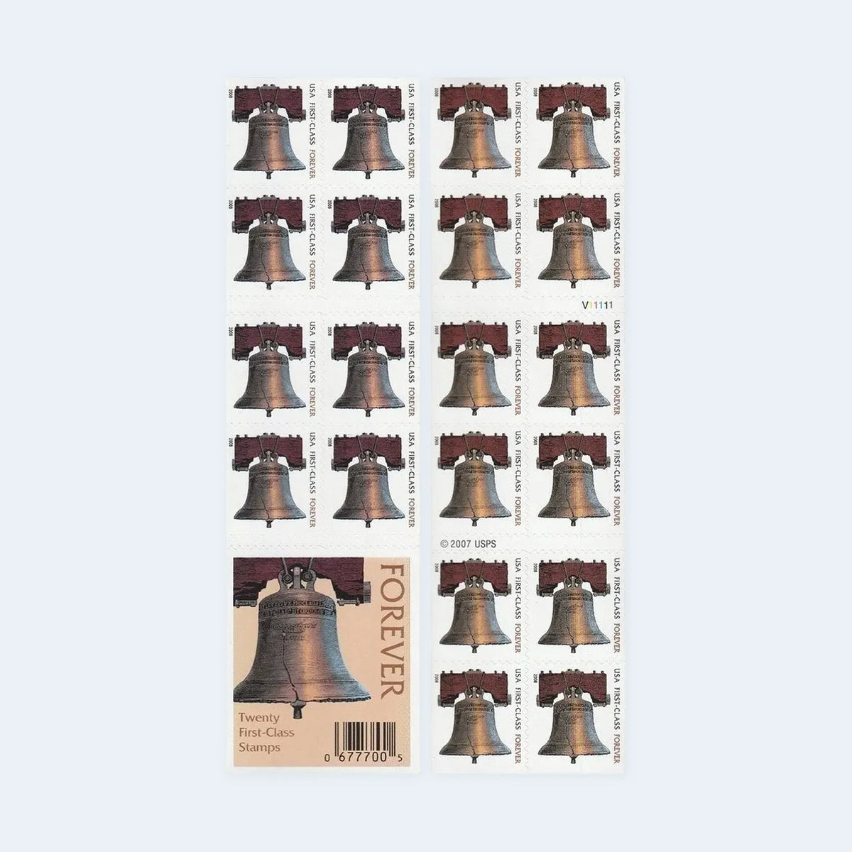 USPS Liberty Bell Forever Stamps Booklet of 20