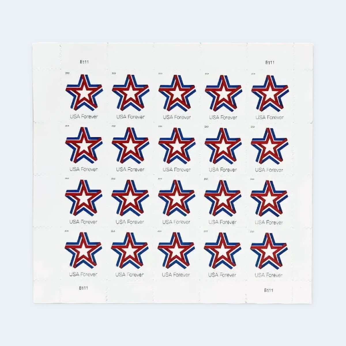 USPS Star Ribbon Forever Stamps Sheet of 20
