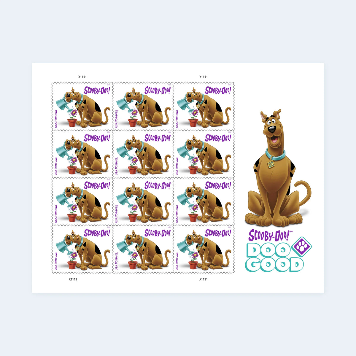 USPS Scooby-Doo! Forever Stamps Sheet of 12