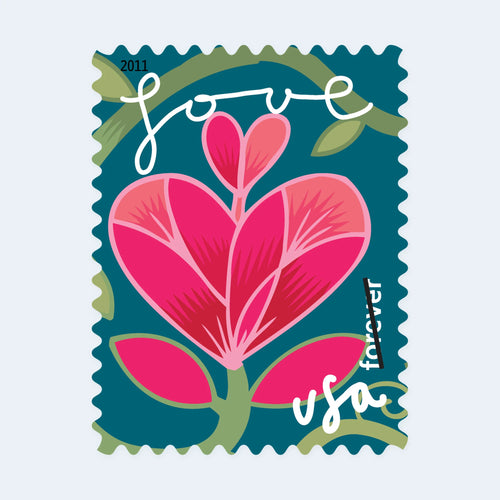 2011 USPS Garden of Love Forever Stamps Pane of 20
