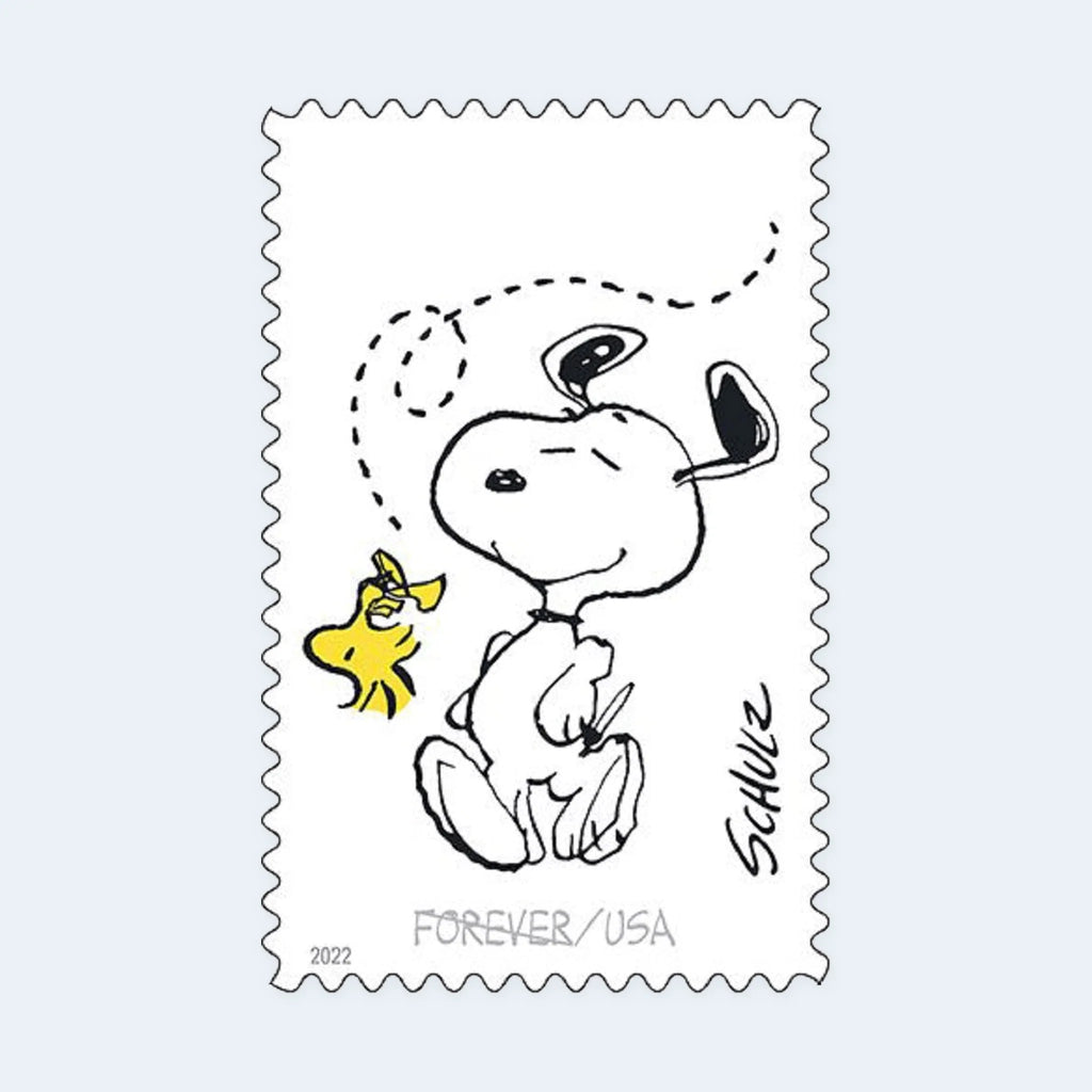 2022 USPS Charles M. Schulz Forever Stamps Pane of 20