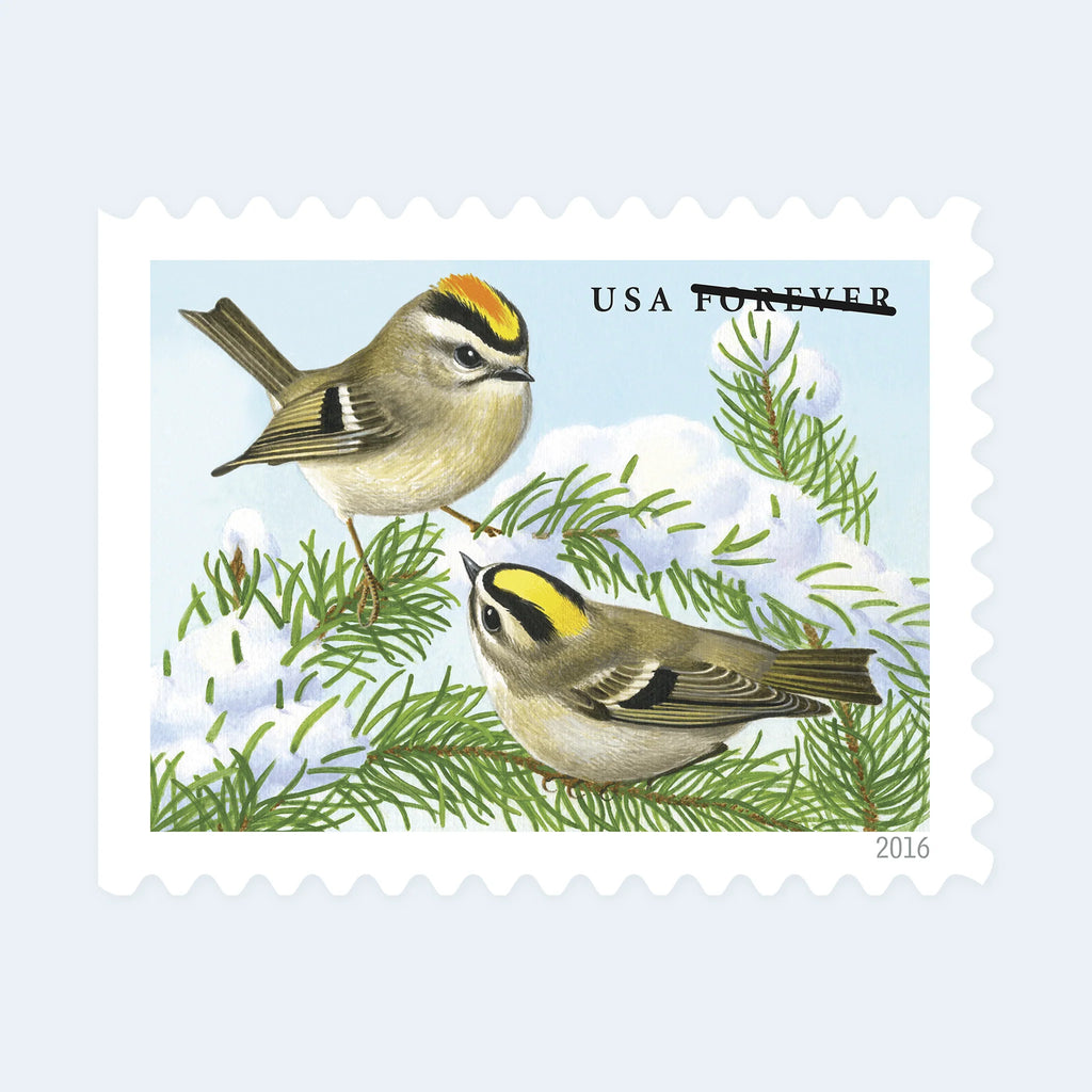2016 USPS Songbirds in Snow Forever Stamps Booklet of 20