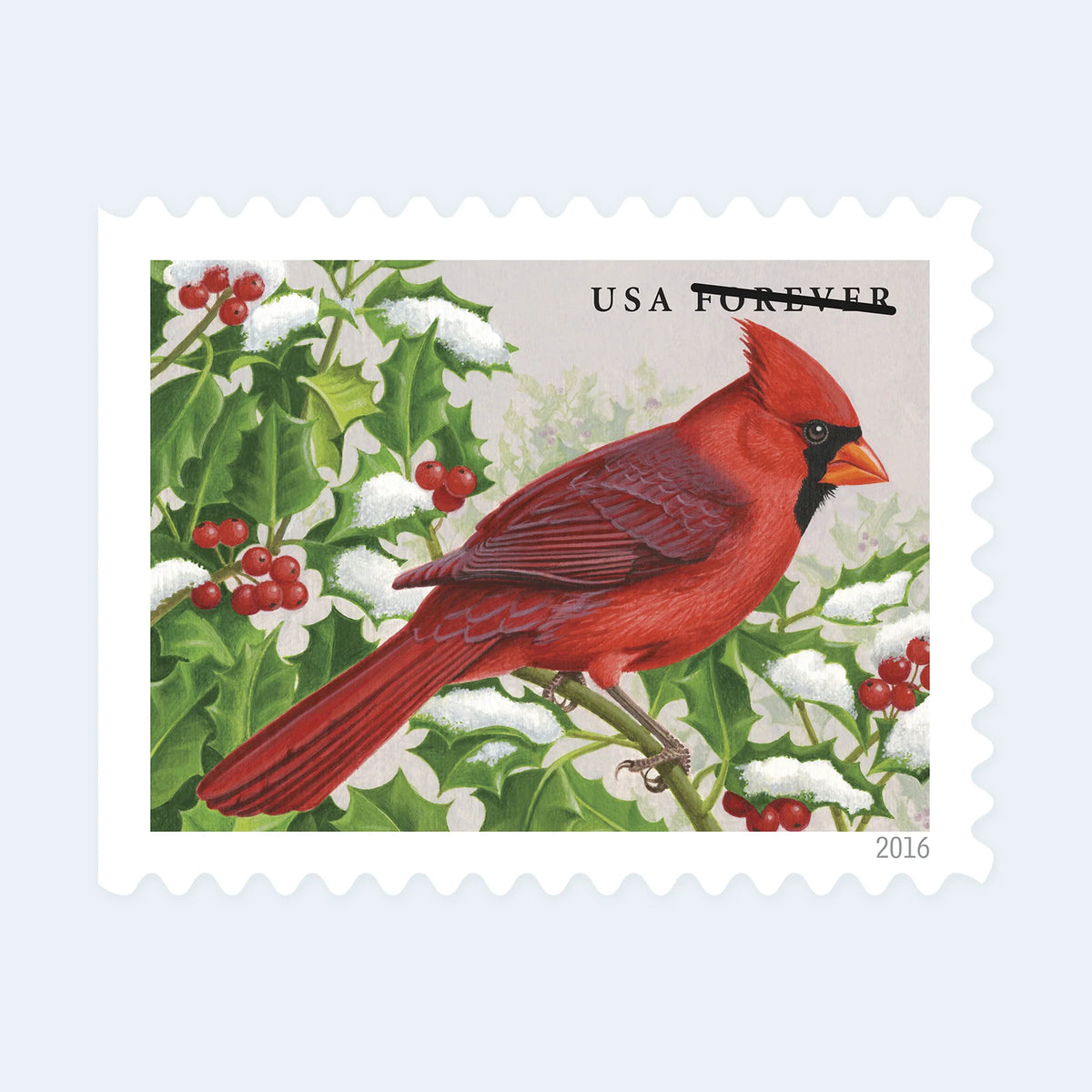 2016 USPS Songbirds in Snow Forever Stamps Booklet of 20