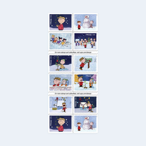 2015 USPS A Charlie Brown Christmas Forever Stamps Booklet of 20