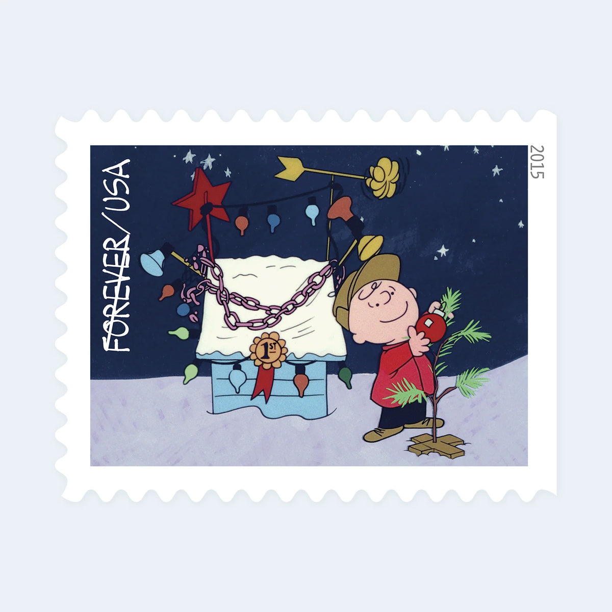 2015 USPS A Charlie Brown Christmas Forever Stamps Booklet of 20