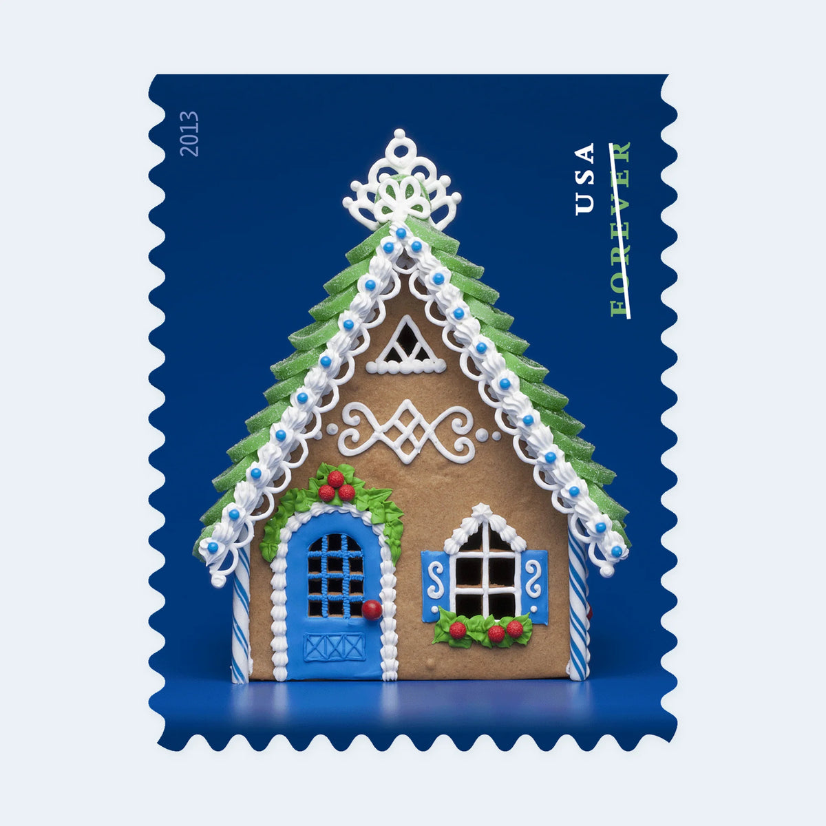 2013 USPS Gingerbread Houses Forever Stamps Booklet of 20