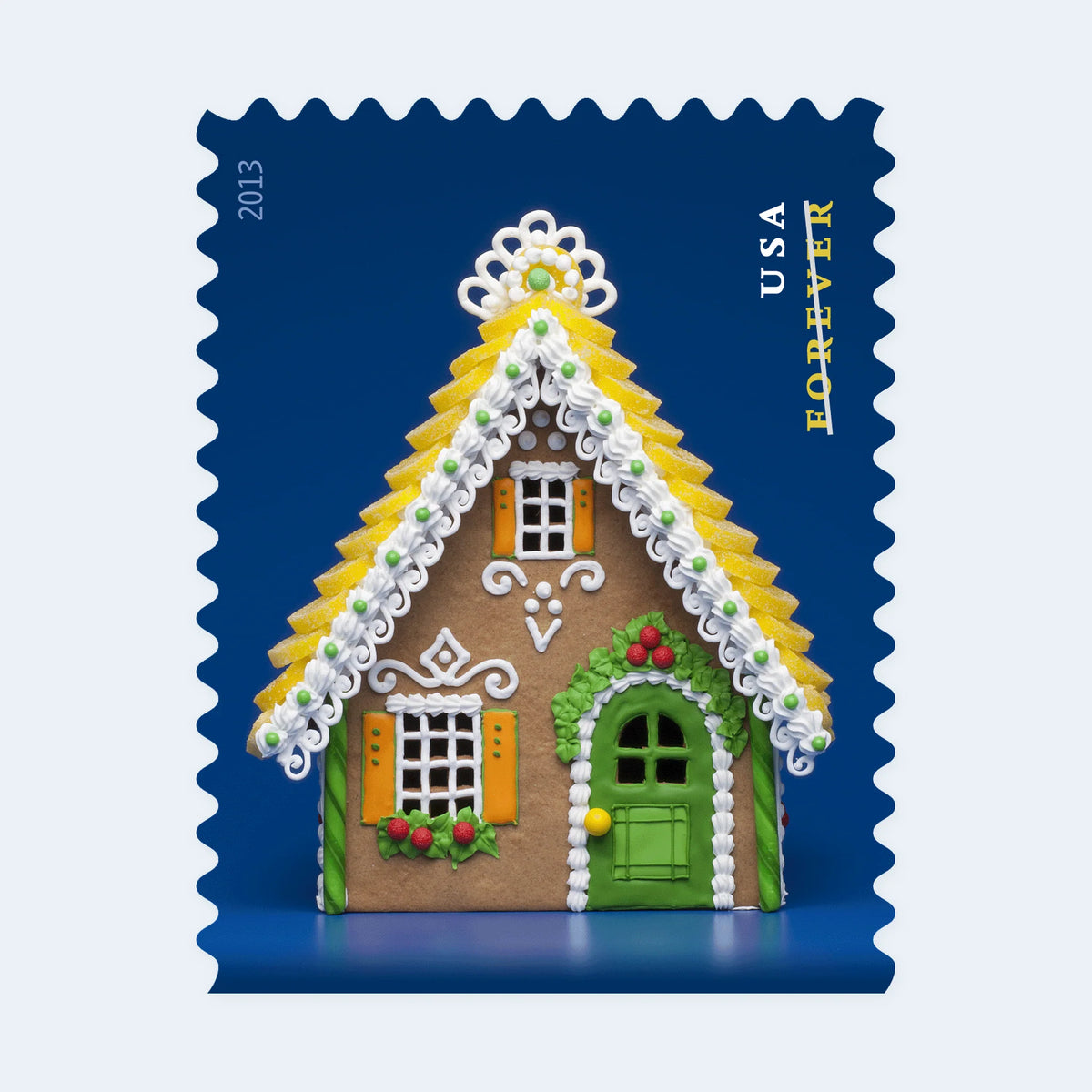 2013 USPS Gingerbread Houses Forever Stamps Booklet of 20