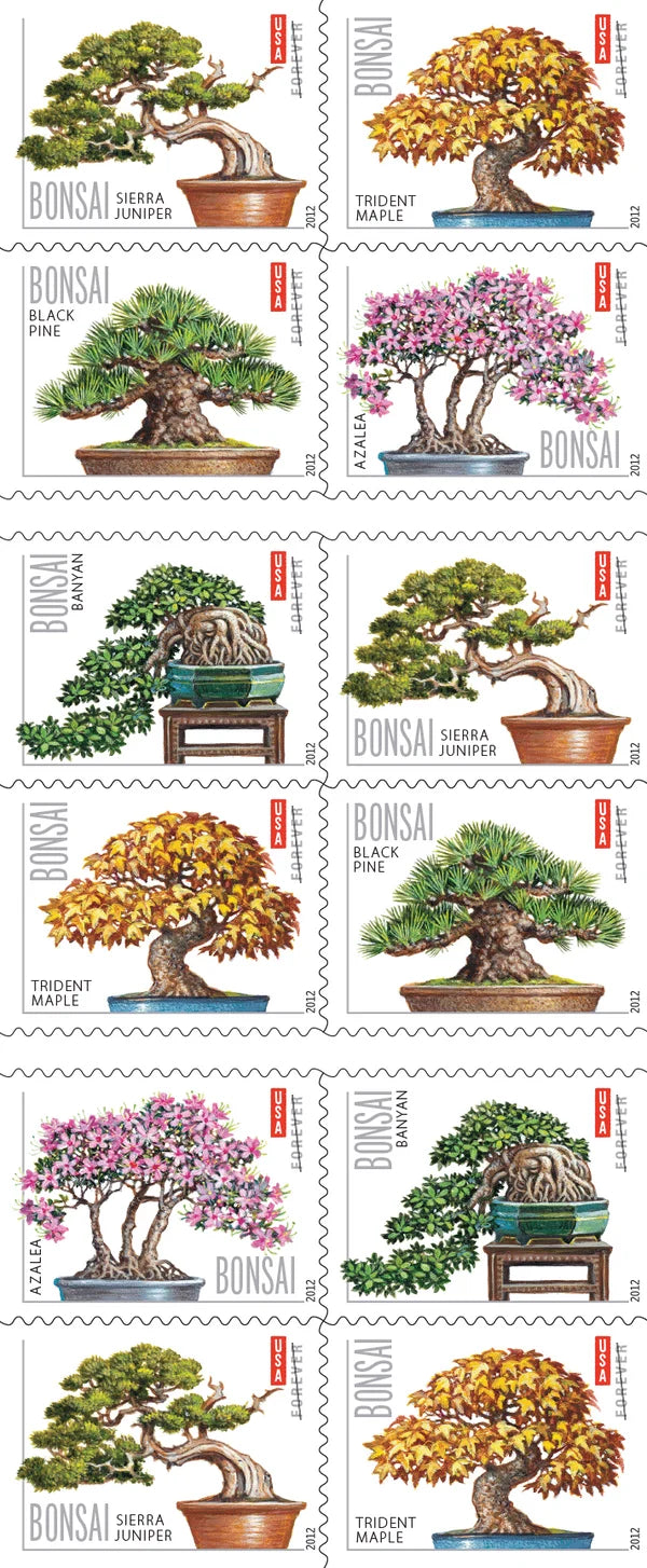 USPS Bonsai Forever Stamps Booklet of 20