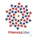 USPS Patriotic Spiral Forever Stamps Booklet of 10