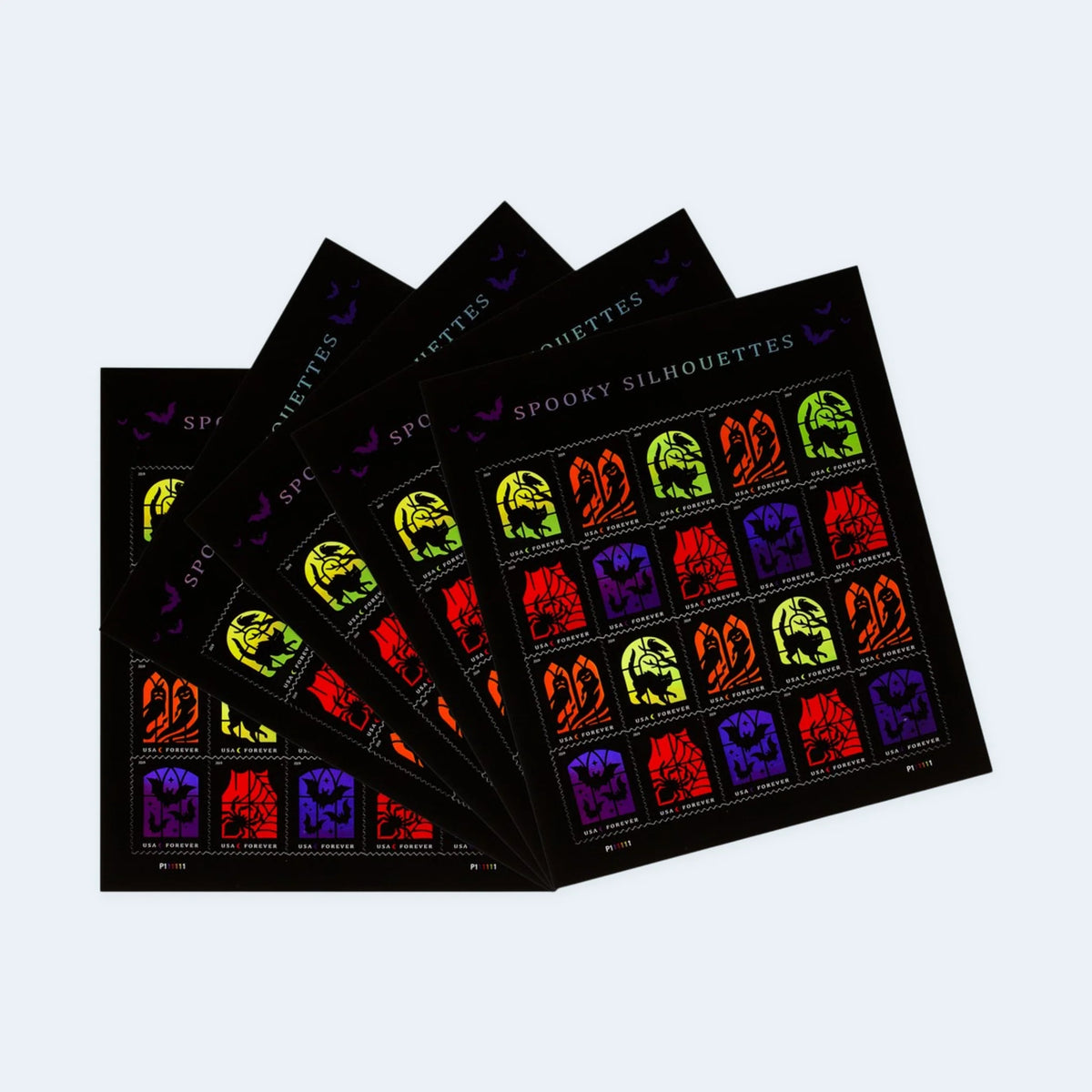 USPS Spooky Silhouettes Forever Stamps Sheet of 20
