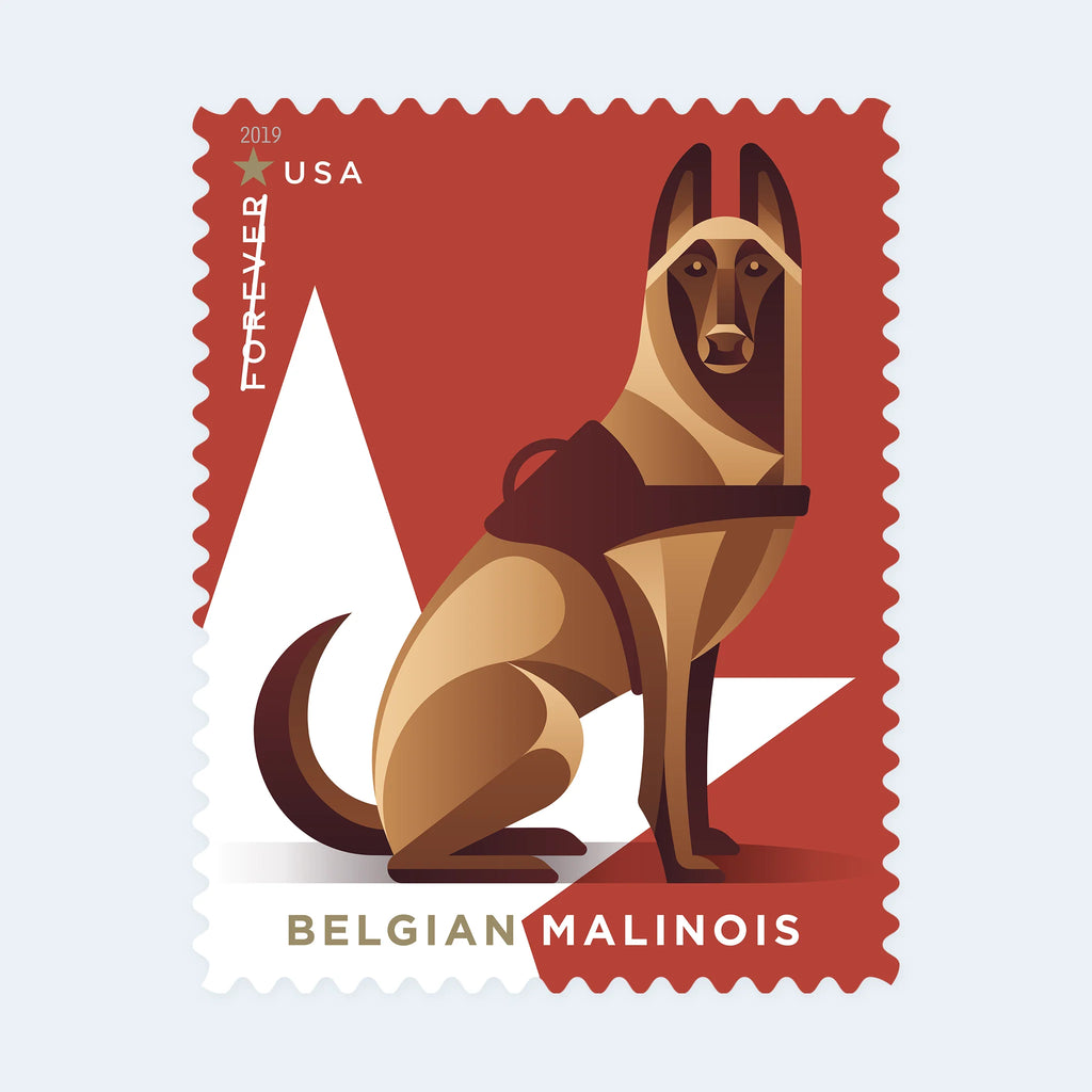 2019 USPS Military Working Dogs Forever Stamps Booklet of 20