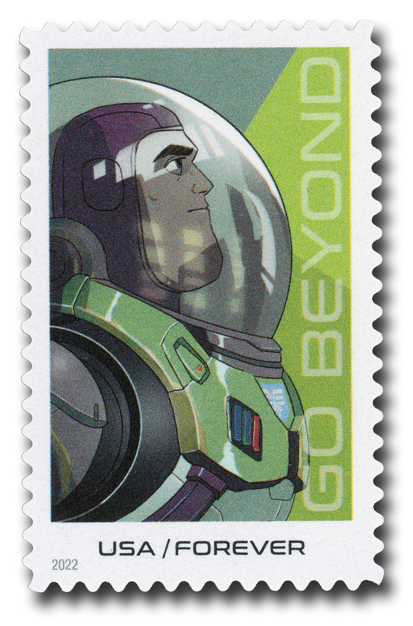 USPS 2022 Go Beyond Buzz Lightyear Forever Stamps Sheet of 20 - Mint (4 Designs, Scott #5709-5712)