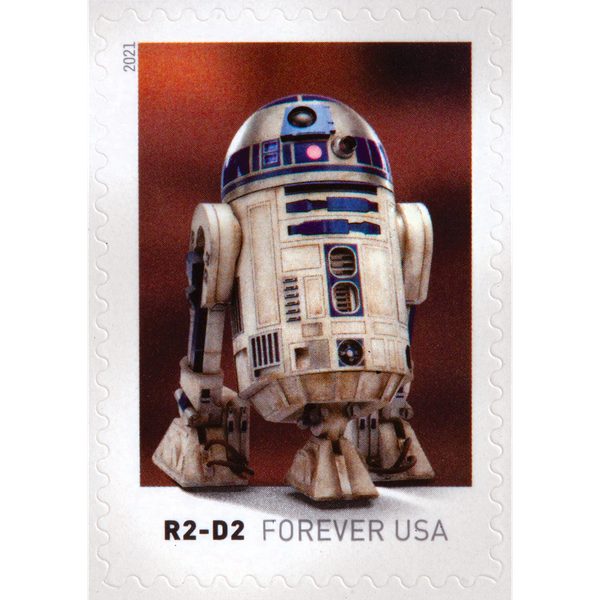 2021 USPS Star Wars Droids Forever Stamps Pane of 20 (10 Designs)