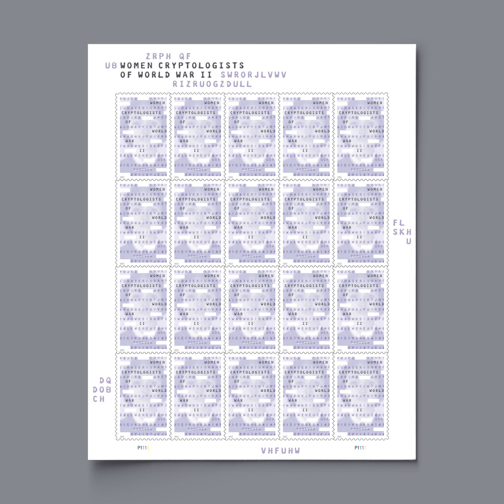 2022 USPS Women Cryptologists of World War II Forever Stamps Pane of 20