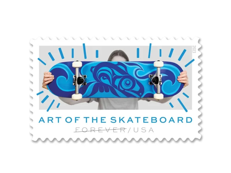 USPS Art of the Skateboard Forever Stamps Sheet of 20