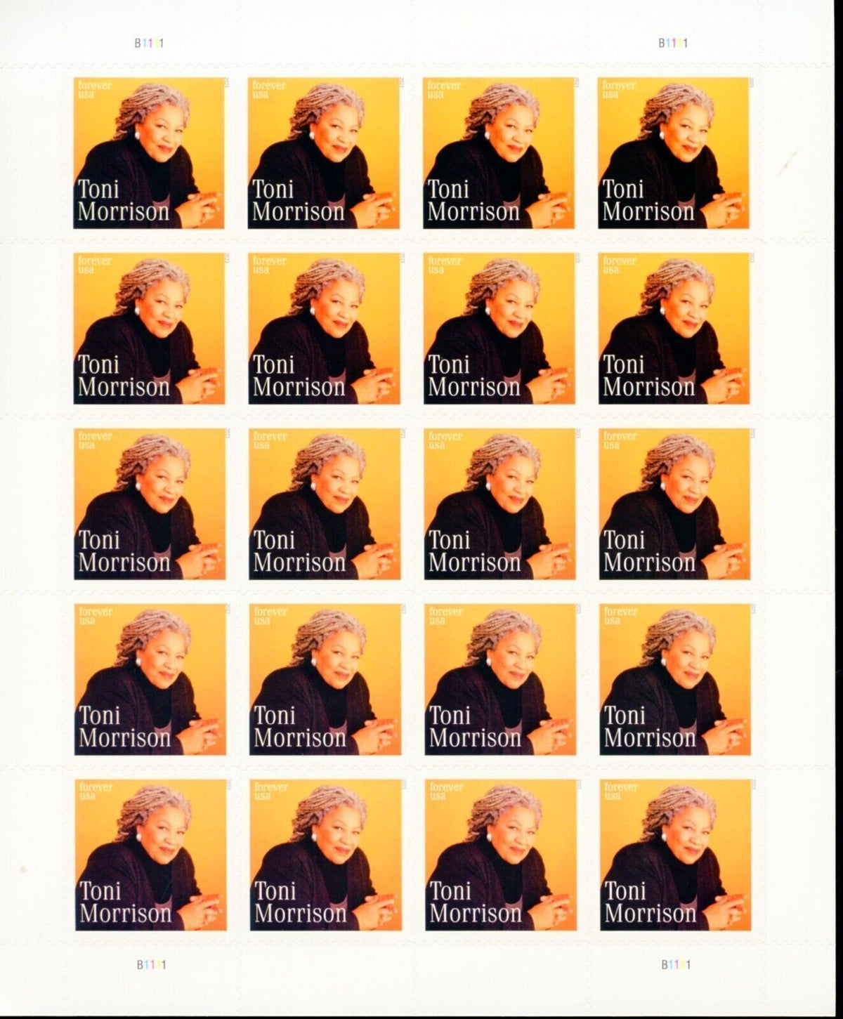 USPS Toni Morrison Forever Stamps Sheet of 20