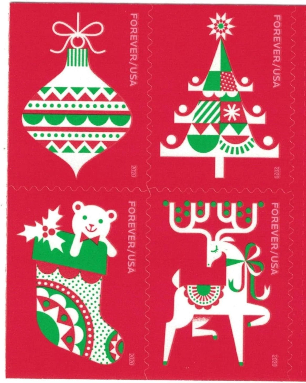 USPS Holiday Delights Forever Stamps Booklet of 20