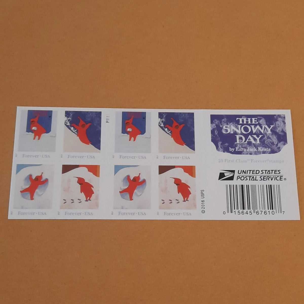 2017 USPS The Snowy Day Forever Stamps Booklet of 20 (4 Designs)
