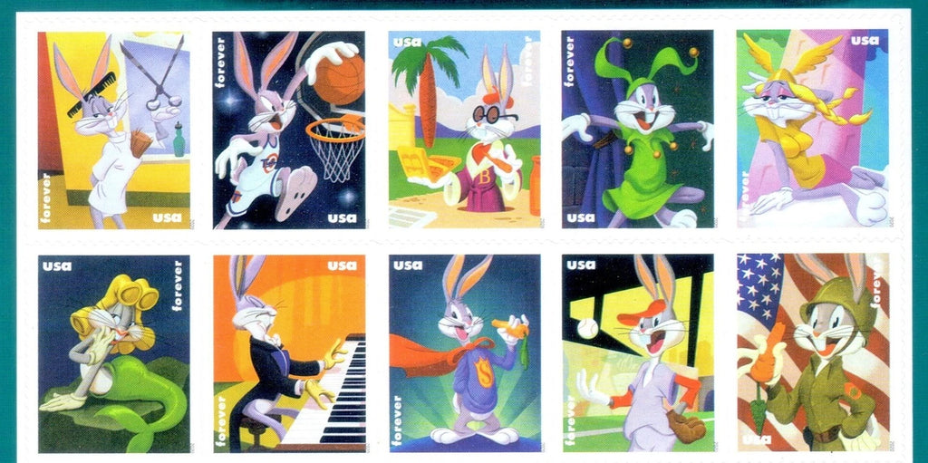 USPS Bugs Bunny Forever Stamps Sheet of 20