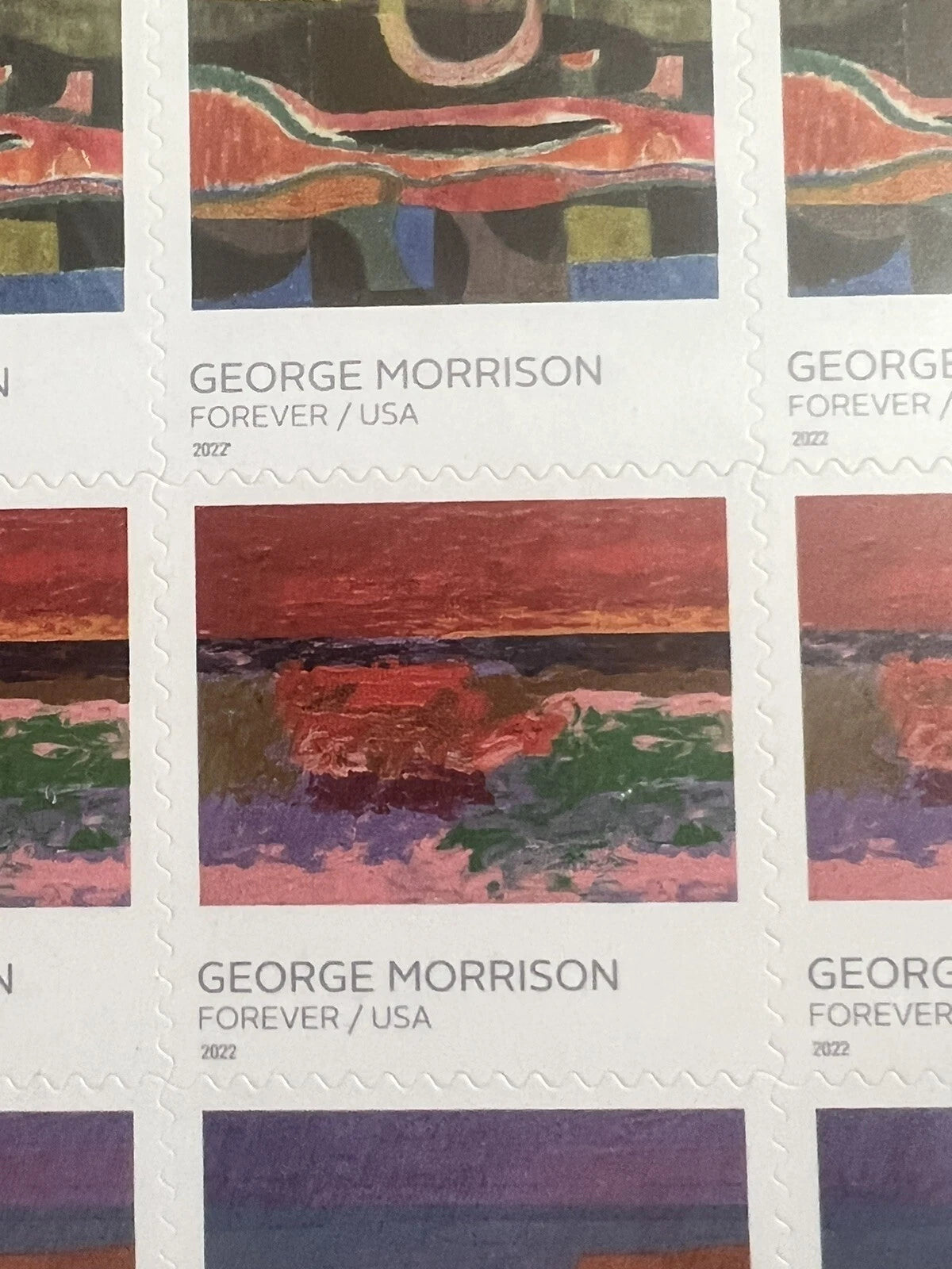 USPS George Morrison Forever Stamps Sheet of 20