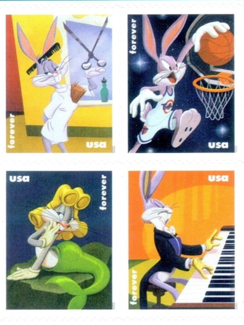 USPS Bugs Bunny Forever Stamps Sheet of 20