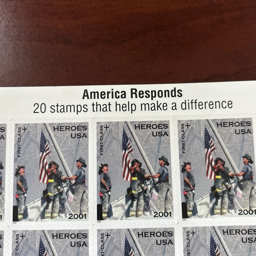 USPS Heroes of 2001 Semipostal Stamps Sheet of 20