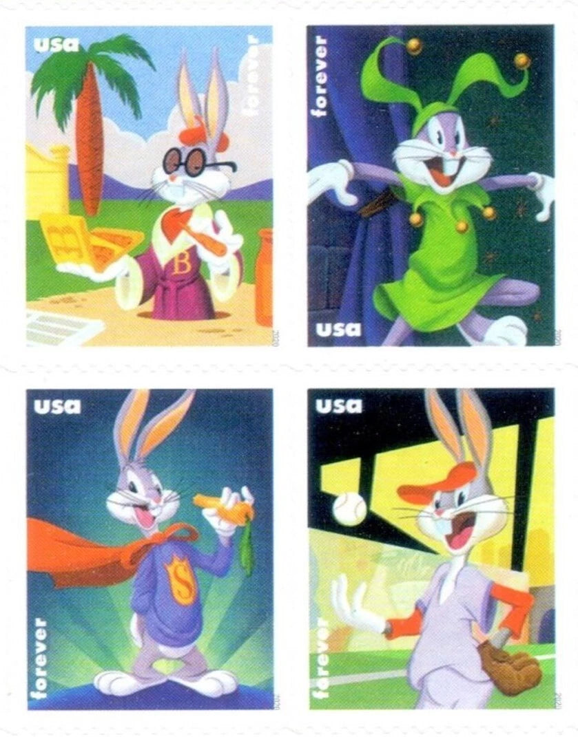 USPS Bugs Bunny Forever Stamps Sheet of 20