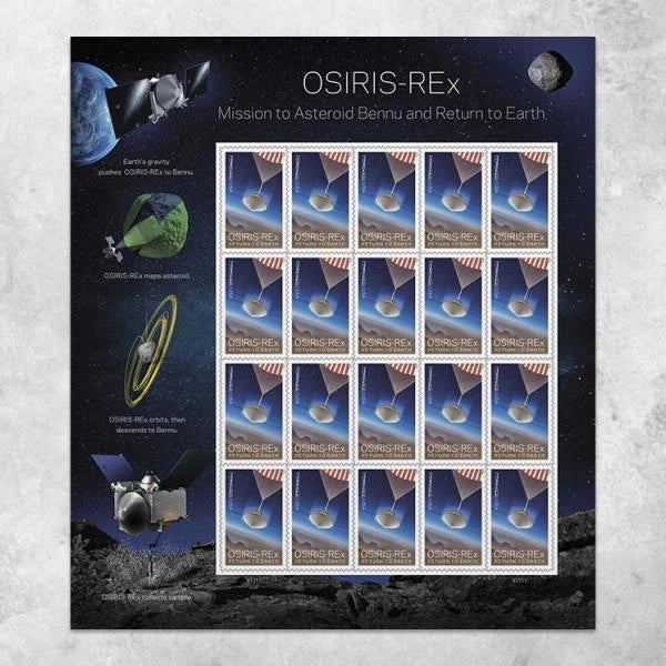 2023 USPS OSIRIS-REx Forever Stamps Pane of 20