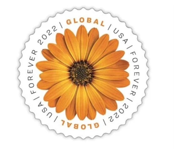 USPS African Daisy Global Forever Stamps Sheet of 10