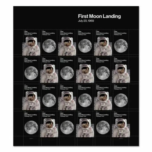 USPS 1969 First Moon Landing Forever Stamps Sheet of 24